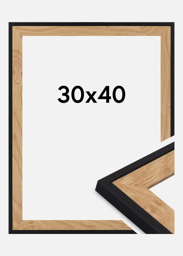 Okvir Iris Akrilno steklo Črna 30x40 cm