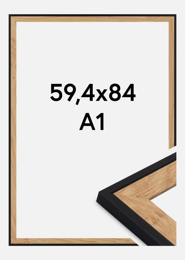 Okvir Iris Akrilno steklo Črna 59,4x84 cm (A1)