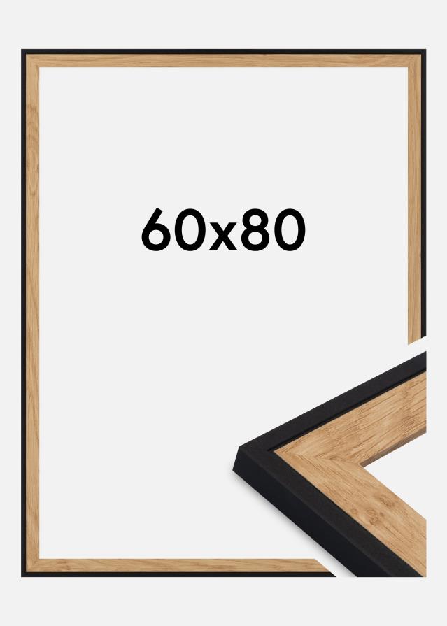 Okvir Iris Akrilno steklo Črna 60x80 cm