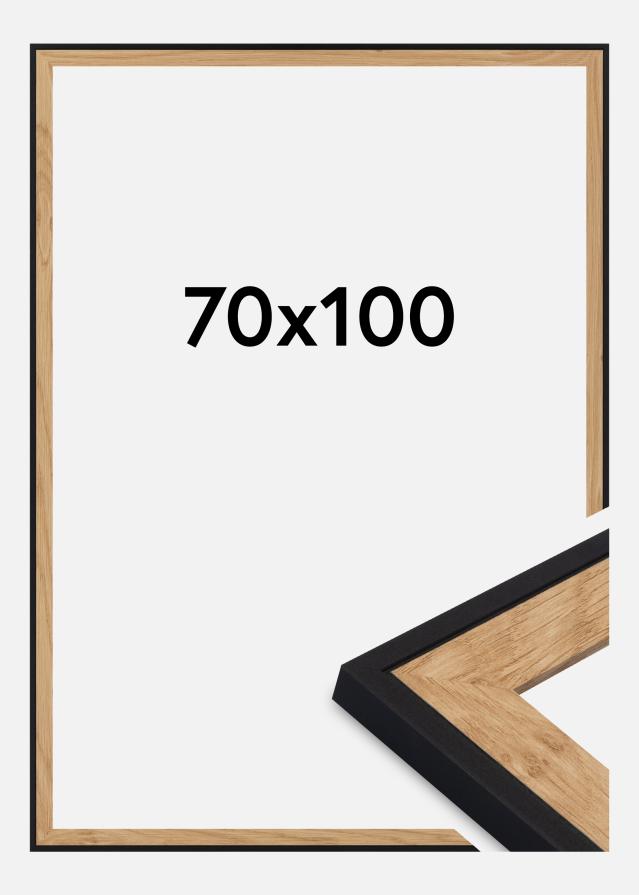 Okvir Iris Akrilno steklo Črna 70x100 cm