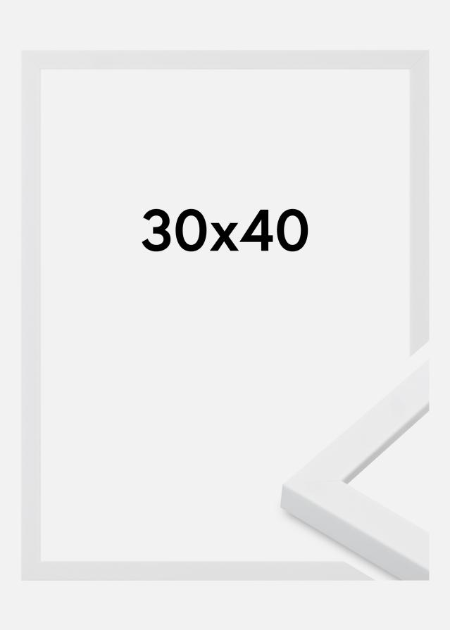 Okvir Oban Akrilno steklo Bela 30x40 cm