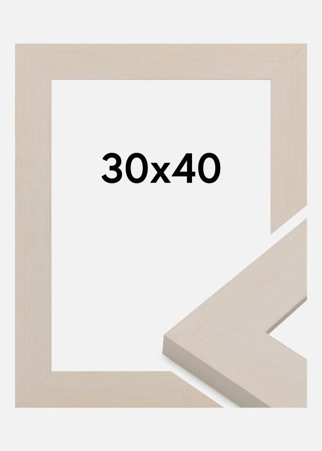 Okvir Pembrokeshire Akrilno steklo Bela 30x40 cm