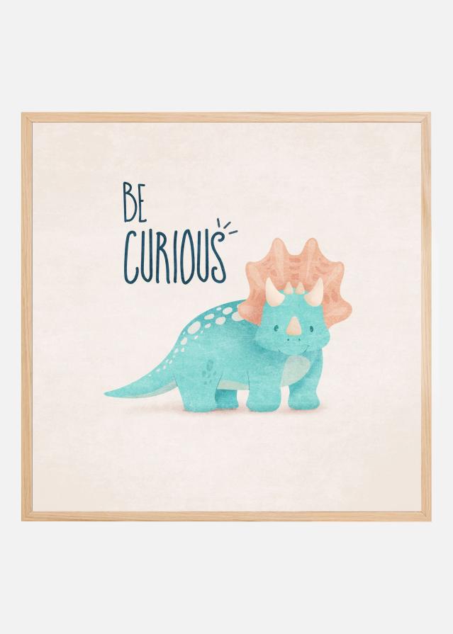 Curious Dino Wonder Poster