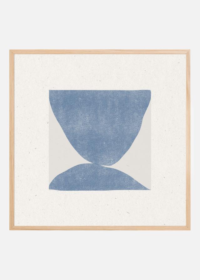 Blue Symmetry Poster