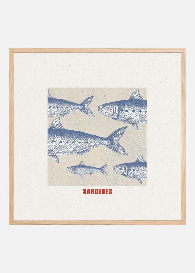 Blue Fish Harmony Poster