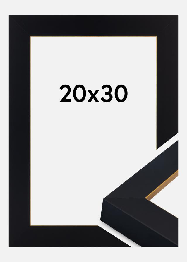 Okvir Sussex Akrilno steklo Črna/Zlata 20x30 cm