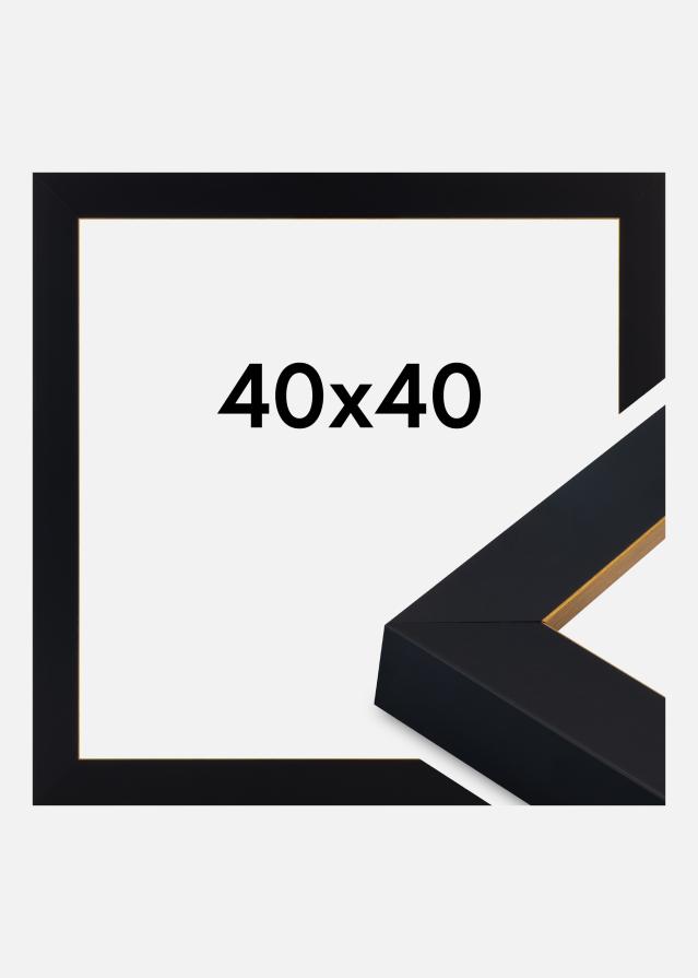 Okvir Sussex Akrilno steklo Črna/Zlata 40x40 cm