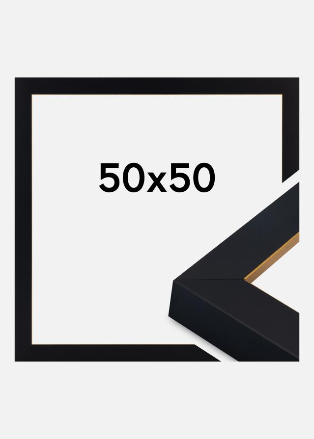 Okvir Sussex Akrilno steklo Črna/Zlata 50x50 cm