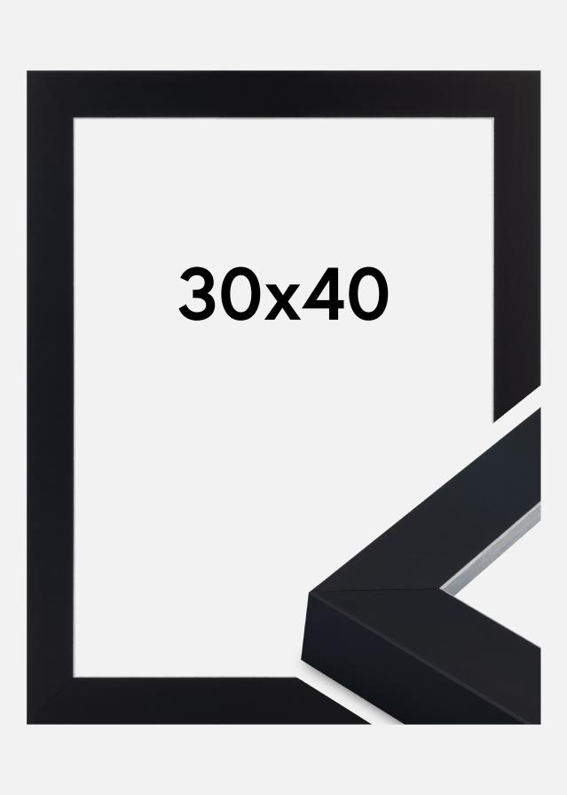 Okvir Sussex Akrilno steklo Črna/Srebrna 30x40 cm