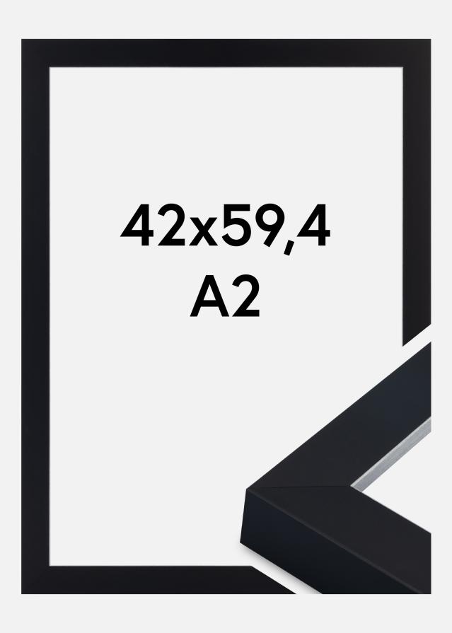 Okvir Sussex Akrilno steklo Črna/Srebrna 42x59,4 cm (A2)