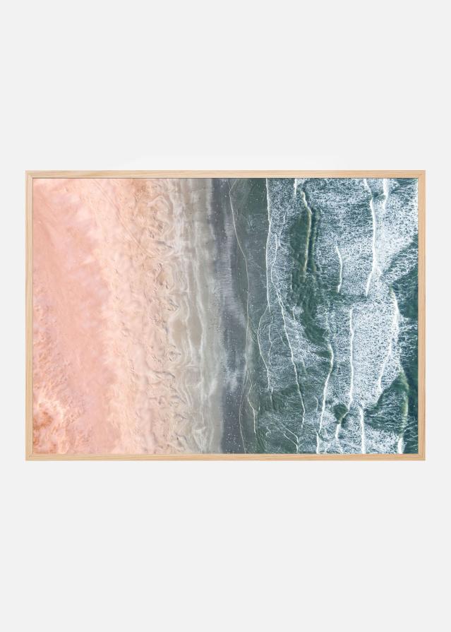 Pink and blue coastal Poster