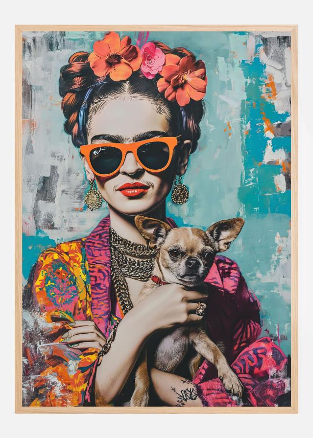 Frida Chihuahua Poster
