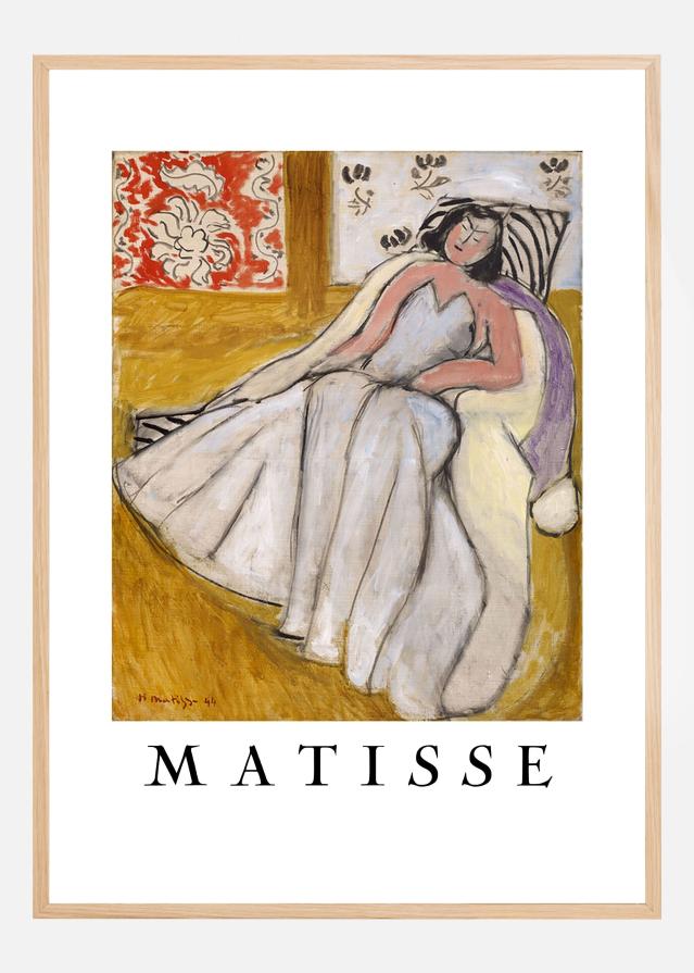 Jeune Femme An La Pelisse Blanche - Henri Matisse Poster