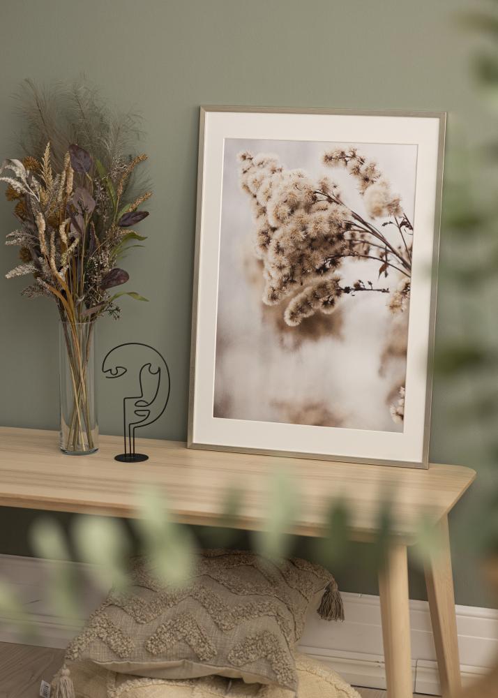 Okvir Edsbyn Srebrna 40x45 cm - Paspartȗ Bela 11x13 inches