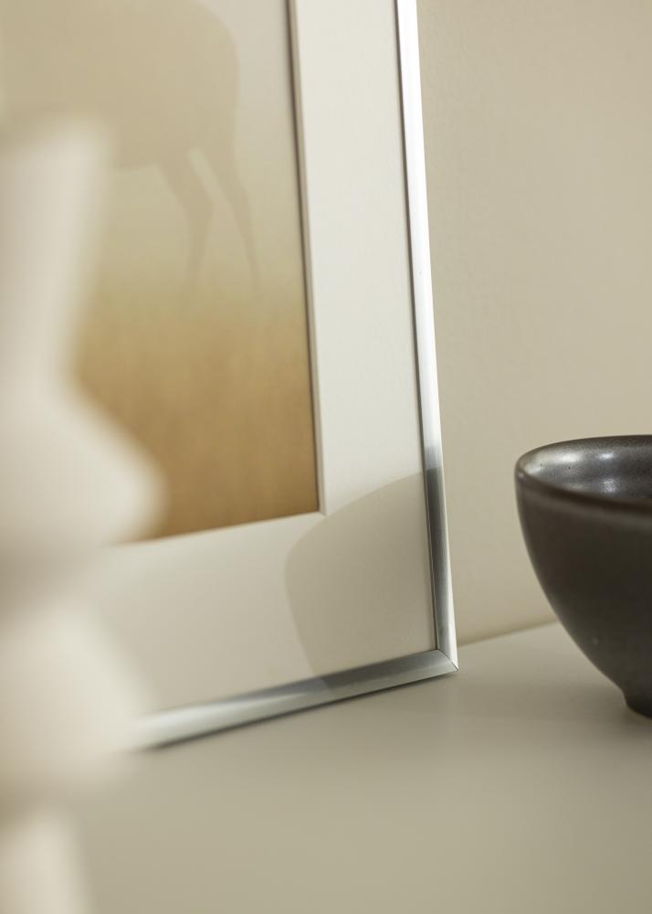 Okvir New Lifestyle Srebrna 10x18 cm - Paspartȗ Bela 8x10 cm