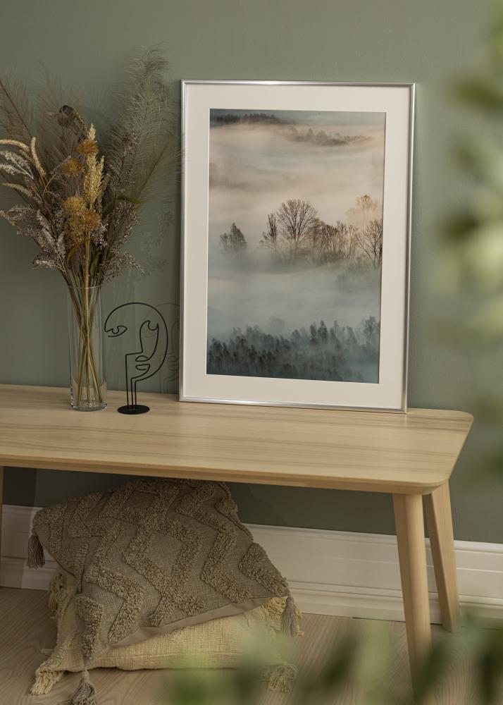 Okvir New Lifestyle Srebrna 10x18 cm - Paspartȗ Bela 8x10 cm