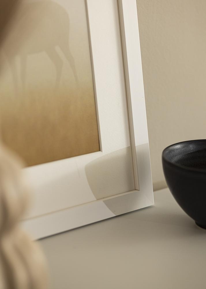 Okvir Bela les 45x80 cm - Paspartȗ Bela 35x70 cm