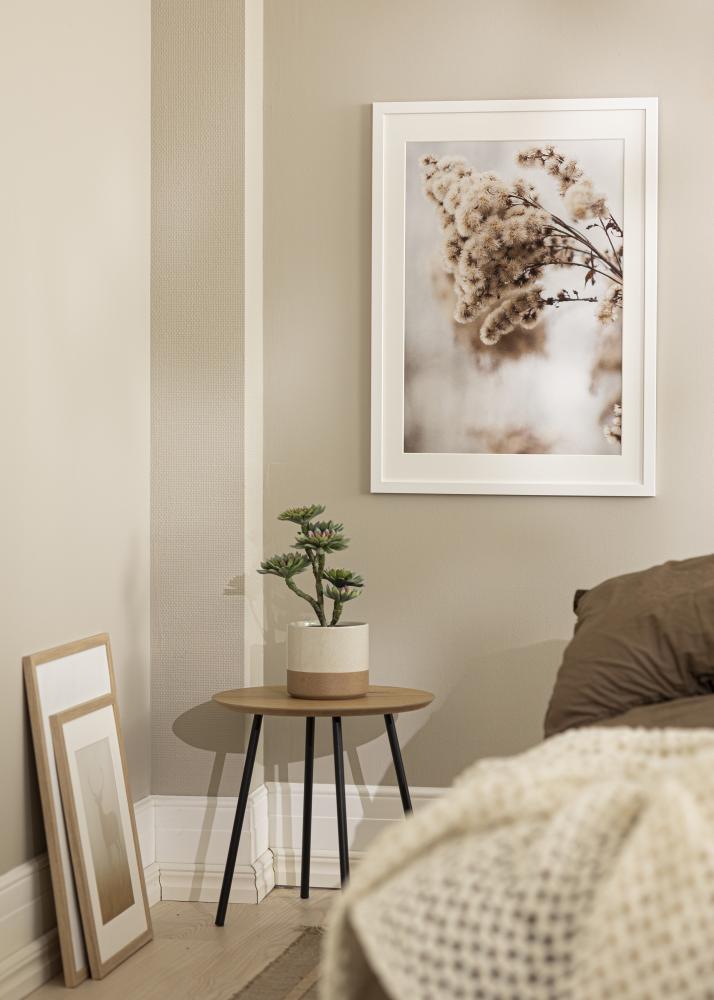 Okvir Bela les 45x80 cm - Paspartȗ Bela 35x70 cm