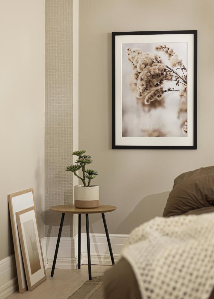 Okvir črna les 68x98 cm - Paspartȗ Bela 56x76 cm