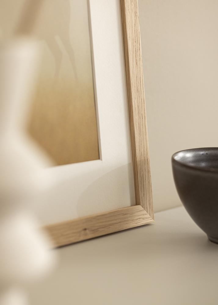 Okvir hrast les 68x98 cm - Paspartȗ bel 56x76 cm