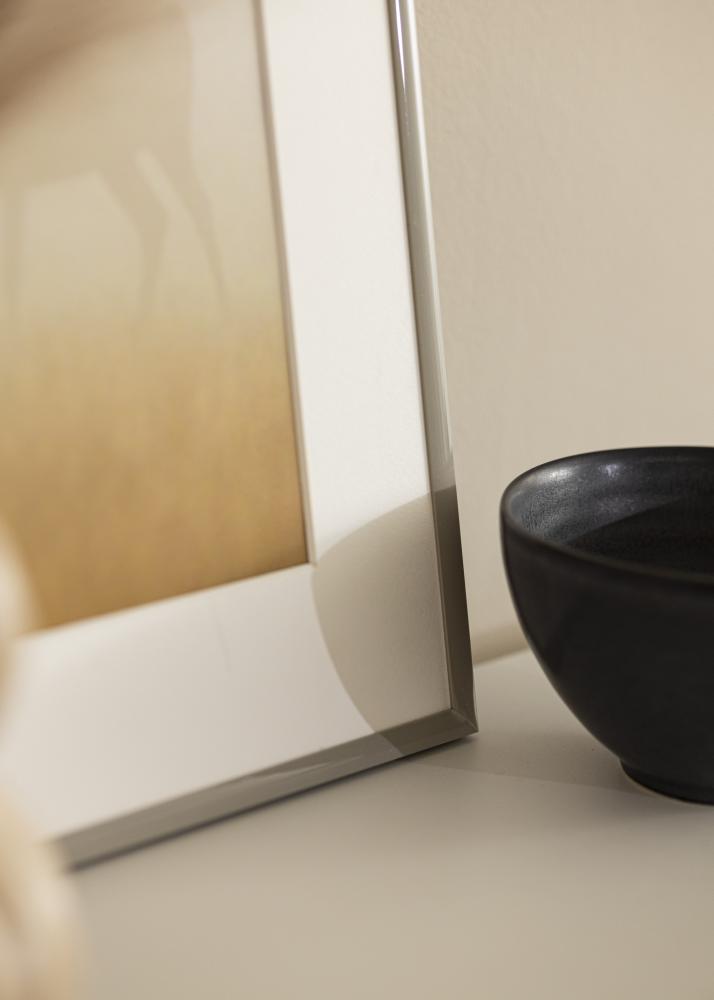 Okvir New Lifestyle zemeljsko siva 13x18 cm - Paspartȗ Bela 3,5x5 inches