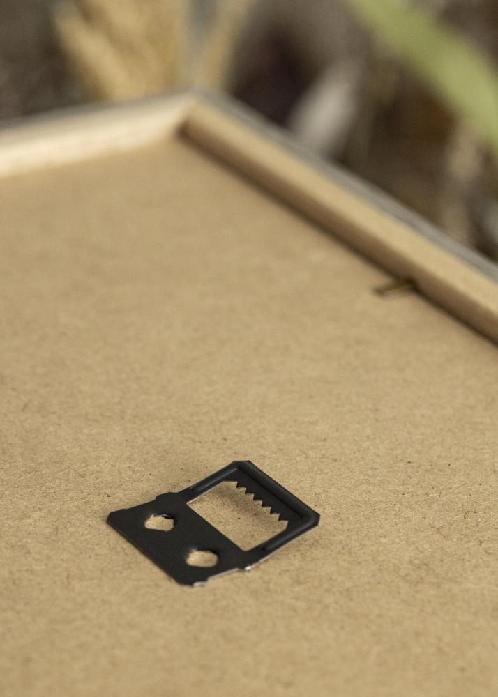 Okvir Stilren siv hrast 40x50 cm - Paspartȗ bel 27,5x37 cm