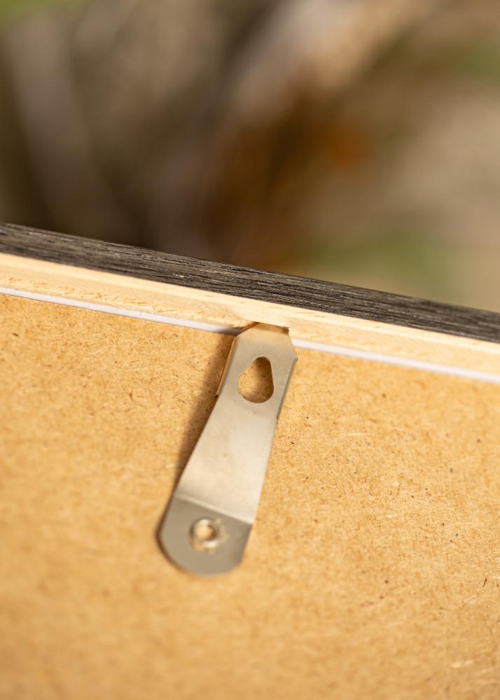 Okvir Ares sivi hrast 50x65 cm - Paspartȗ bel 15x22 inches