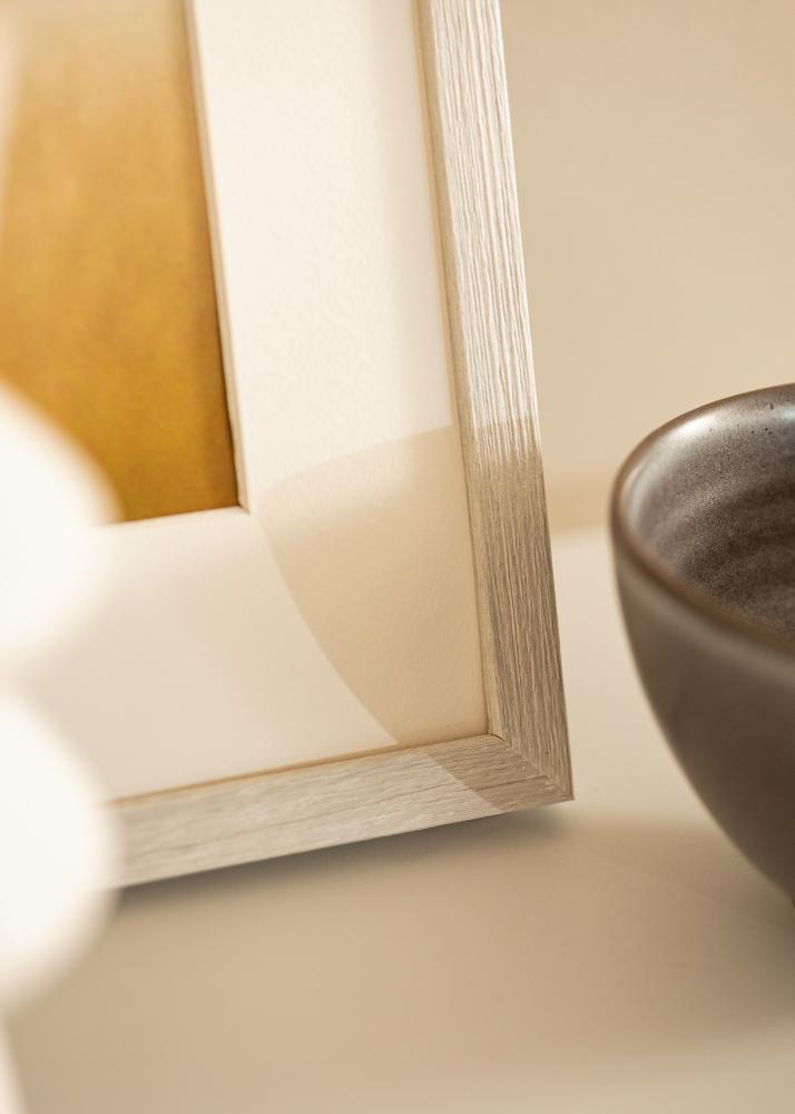 Okvir Ares Bela hrast 40x50 cm - Paspartȗ Bela 12x15 inches