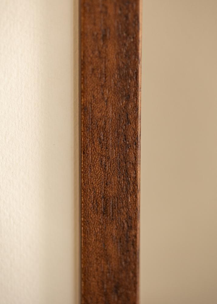 Okvir Hermes Teak 56x71 cm - Paspartȗ Bela 46x61 cm