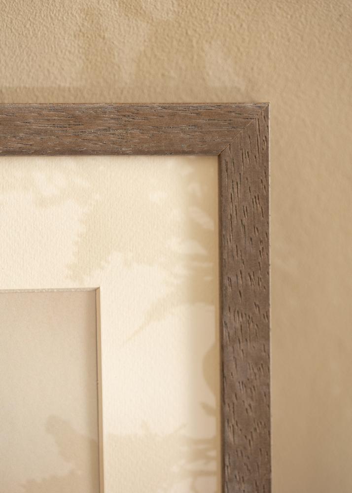 Okvir Hermes siva 60x60 cm - Paspartȗ Bela 50x50 cm