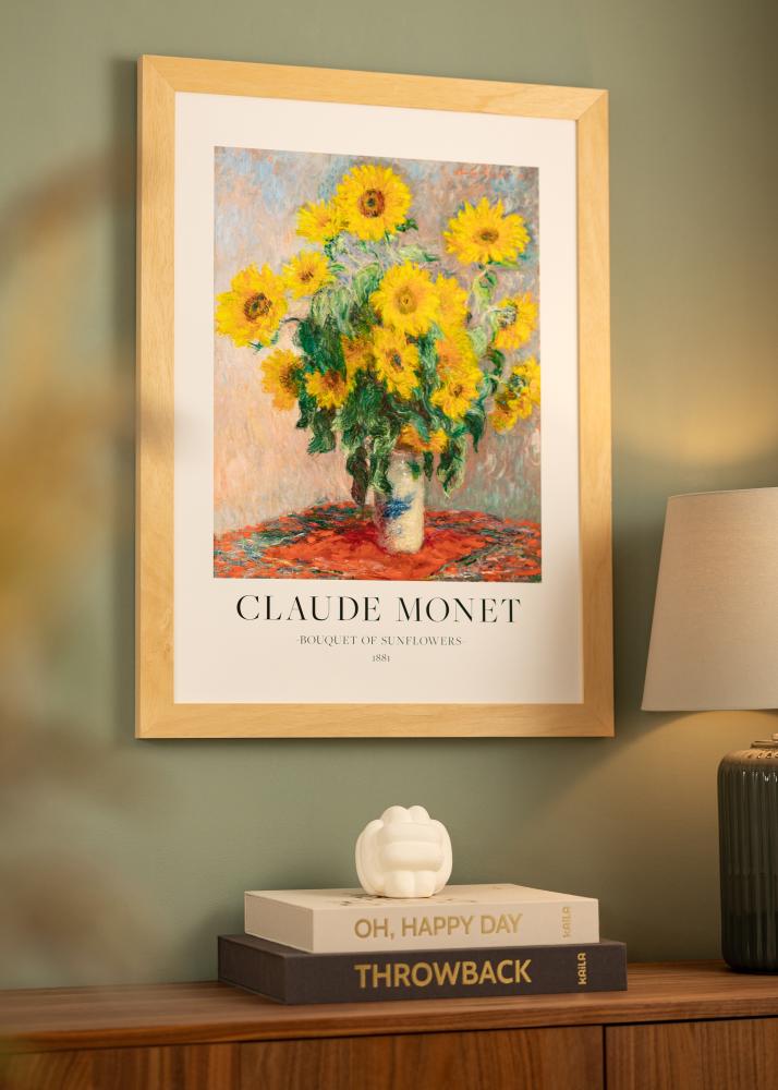 Okvir Juno les 40x50 cm - Paspartȗ Bela 30x38 cm