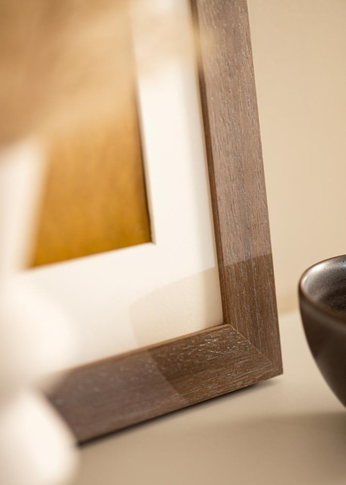 Okvir Juno siva 30x40 cm - Paspartȗ Bela 20x30 cm