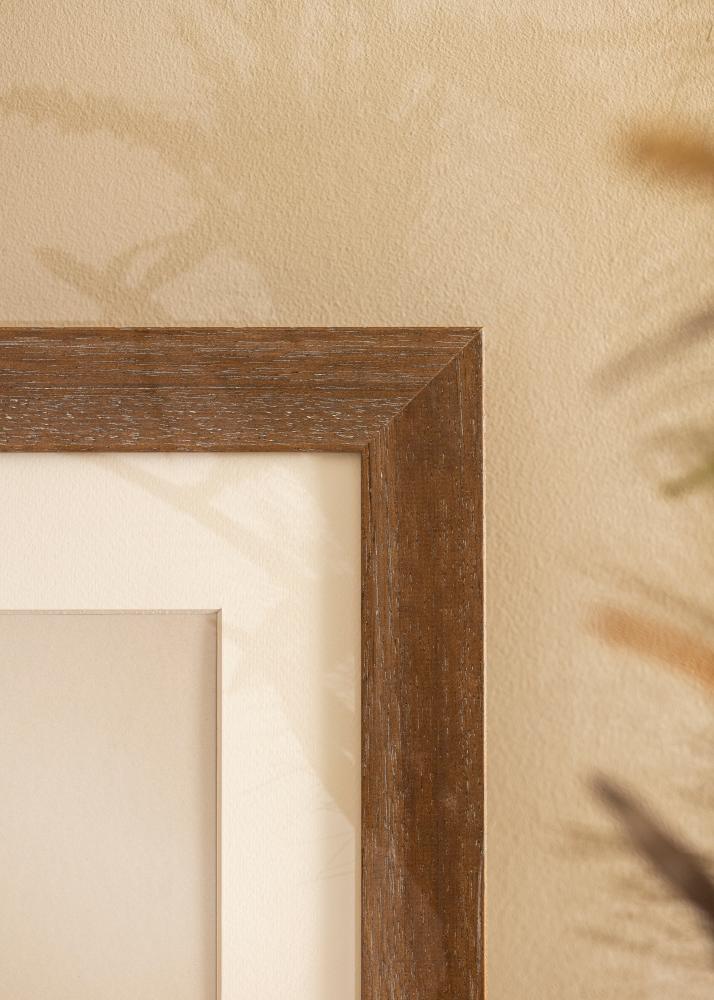 Okvir Juno siva 30x40 cm - Paspartȗ Bela 20x30 cm