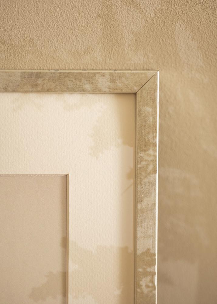 Okvir Ares Srebrna 50x50 cm - Paspartȗ Bela 16x16 inches