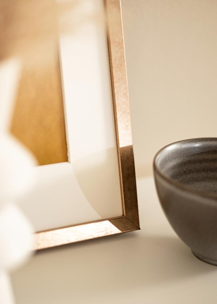 Okvir Ares medenina 50x60 cm - Paspartȗ Bela 40x50 cm