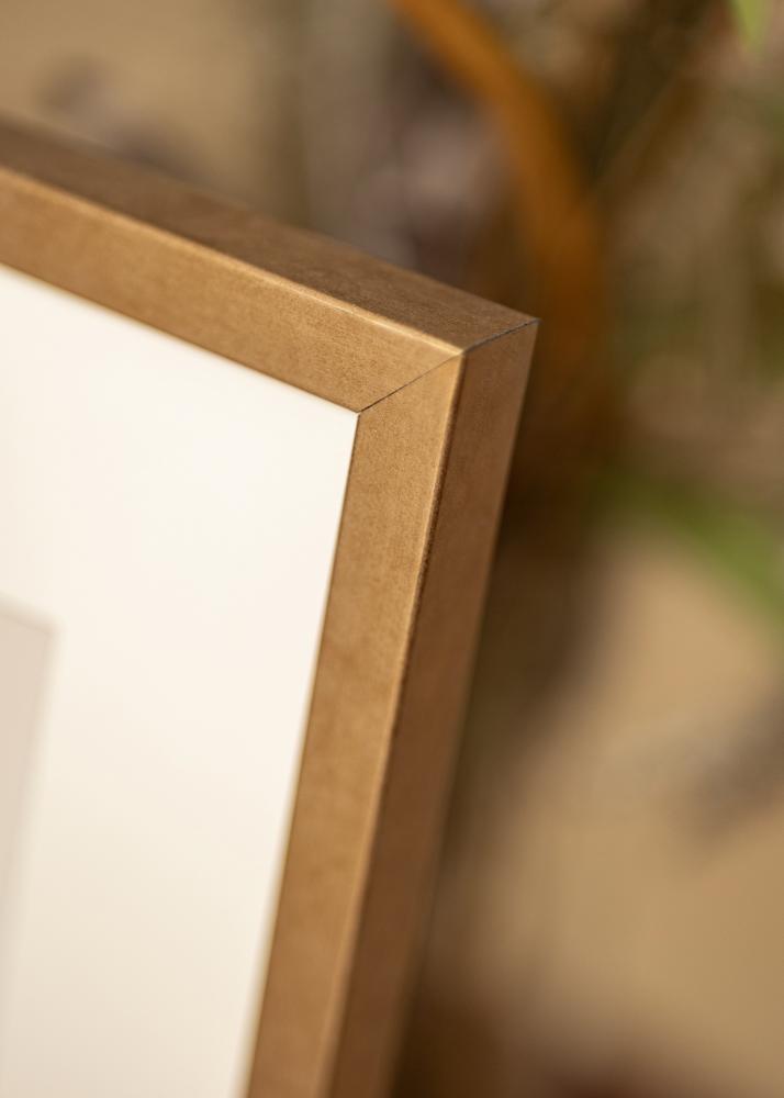 Okvir Ares medenina 50x60 cm - Paspartȗ Bela 40x50 cm