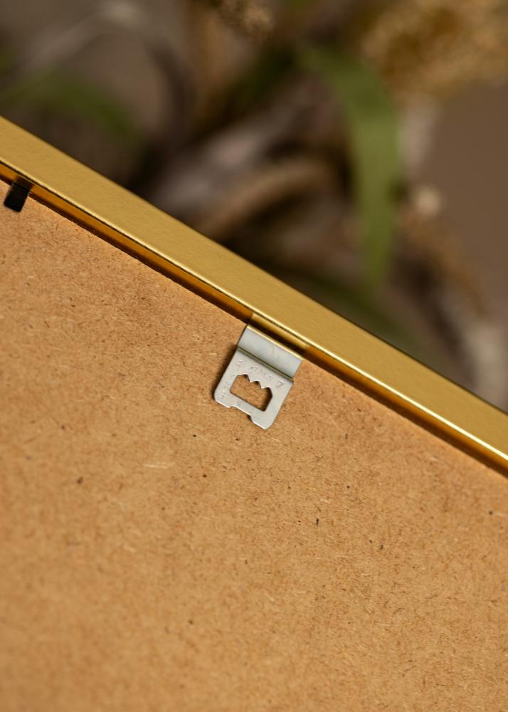 Okvir Minerva zlato 40x50 cm - Paspartȗ Bela 28x38 cm