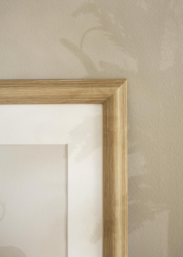 Okvir Västkusten hrast 60x80 cm - Paspartȗ Bela 50x69 cm