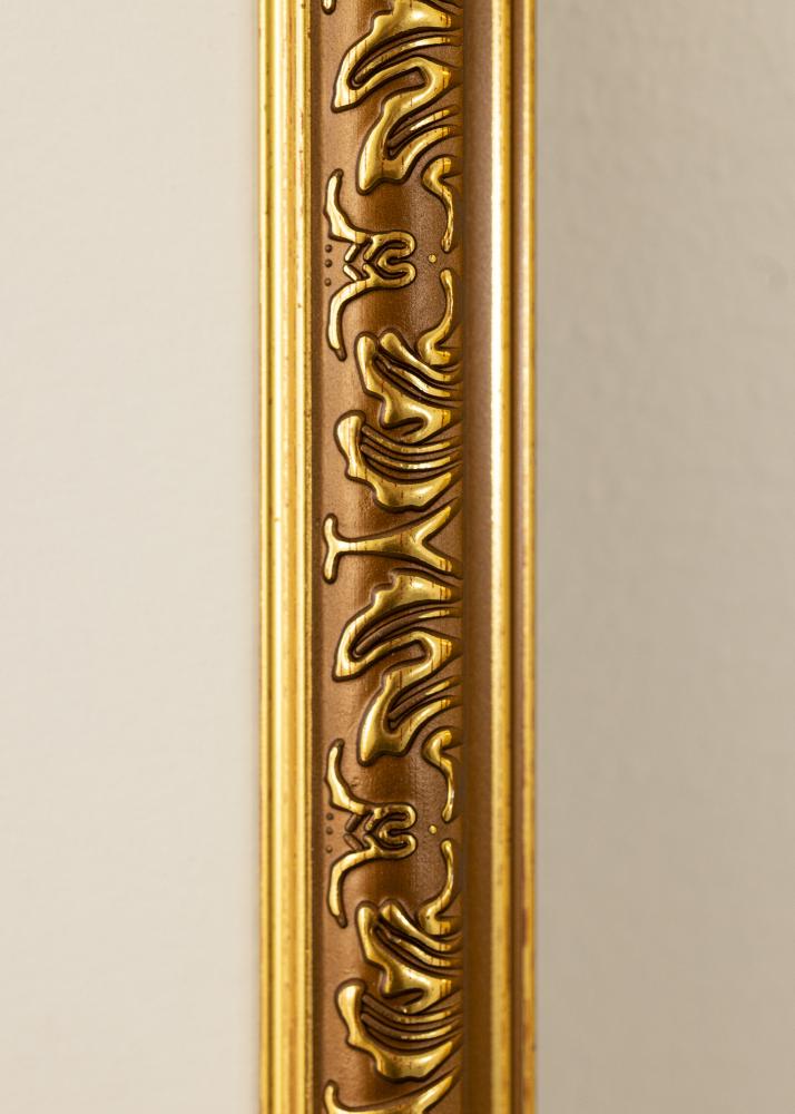 Okvir Swirl zlato 30x40 cm - Paspartȗ Bela 21x29,7 cm