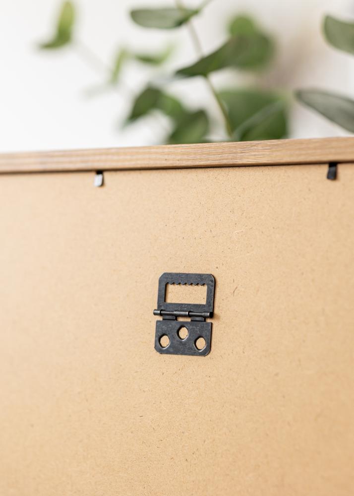 Okvir Modern Teak 50x70 cm - Paspartȗ Bela 42x59,4 cm