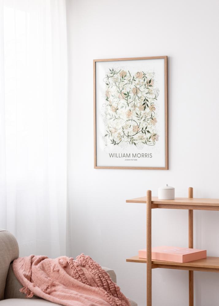 Okvir Modern Teak 50x70 cm - Paspartȗ Bela 42x59,4 cm