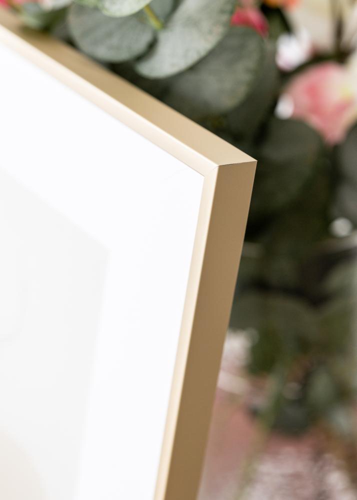 Aluminijast okvir Medenina 70x100 cm - Paspartȗ Bela 24x36 inches