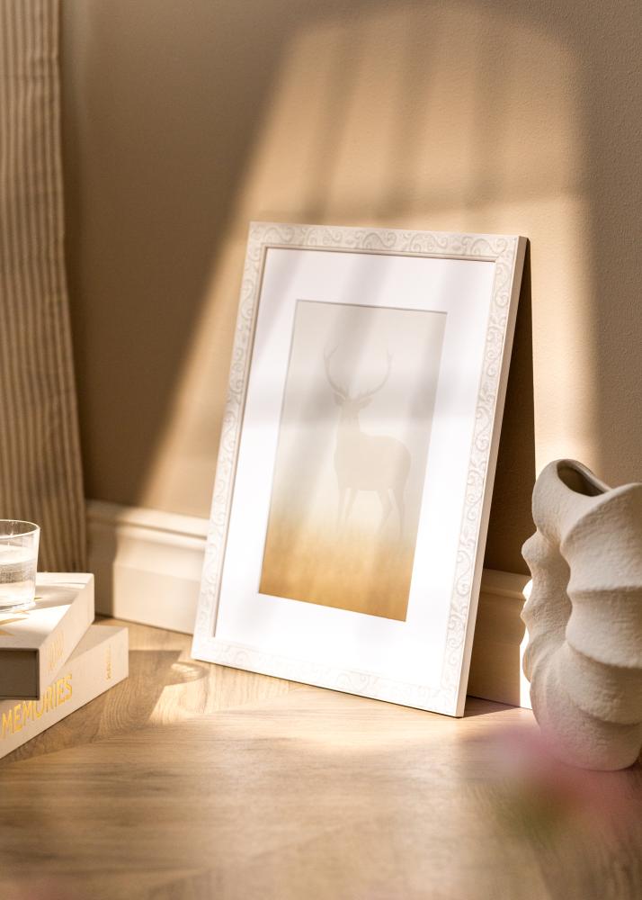 Okvir Milton Akrilno steklo Bela 21x29,7 cm (A4)