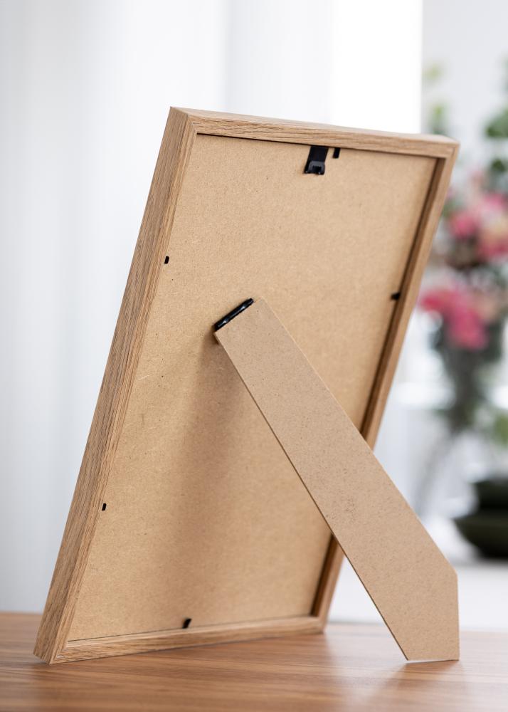 Okvir Modern Teak 20x30 cm - Paspartȗ Bela 10x21 cm