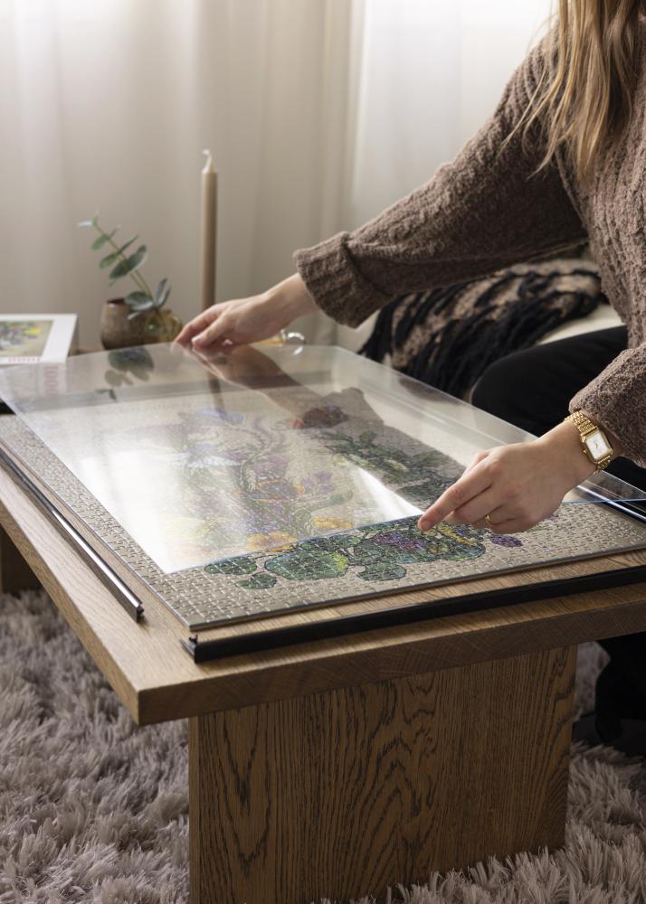 Okvir za sestavljanko Črna 37,5x98 cm