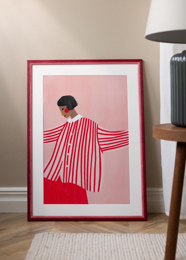 Okvir Cornwall Akrilno steklo temno rdeč 40x50 cm