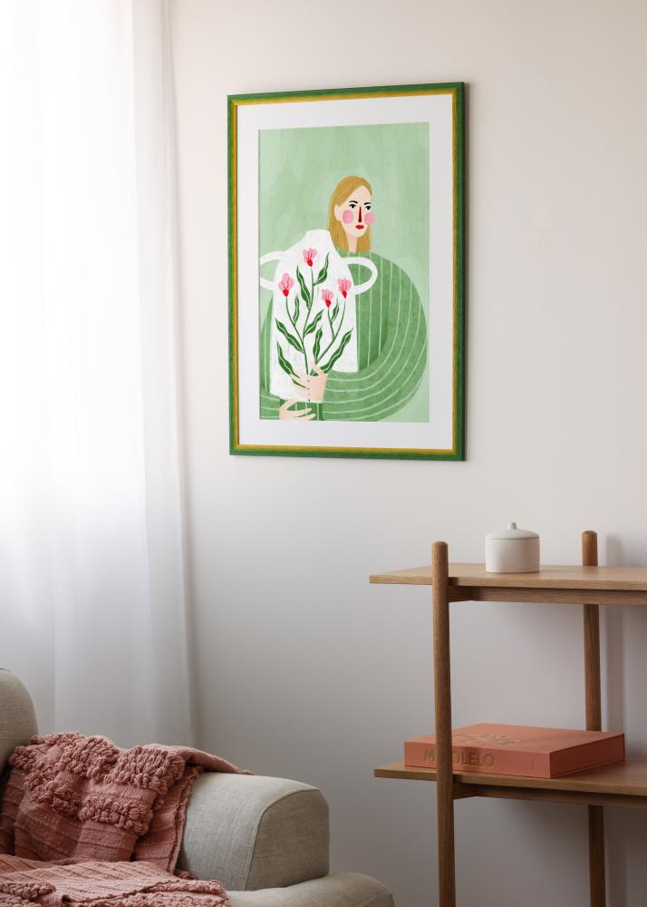 Okvir Cornwall Akrilno steklo Zelen 30x30 cm