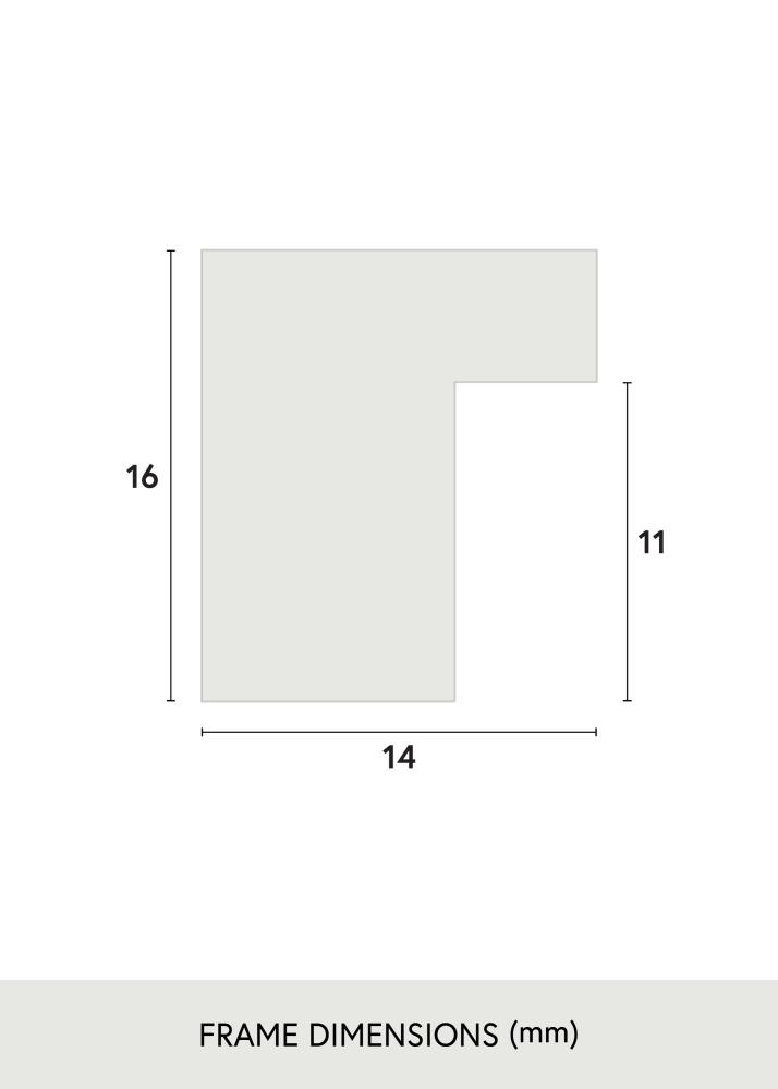 Okvir Oban Akrilno steklo Črna 40x40 cm