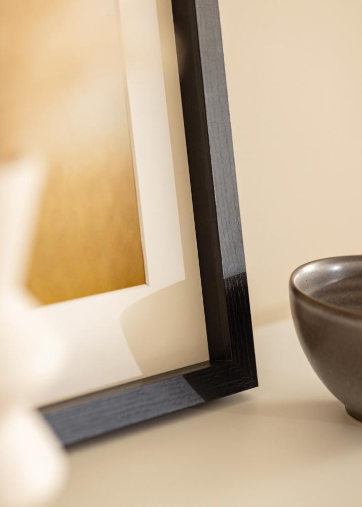 BGA okvir škatle črna 30x45 cm - Paspartȗ bel 8x14 inches