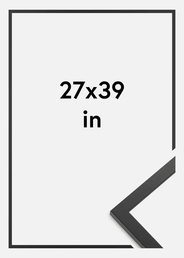 Okvir Trendy Akrilno steklo Črna 27x39 inches (68,58x99,06 cm)